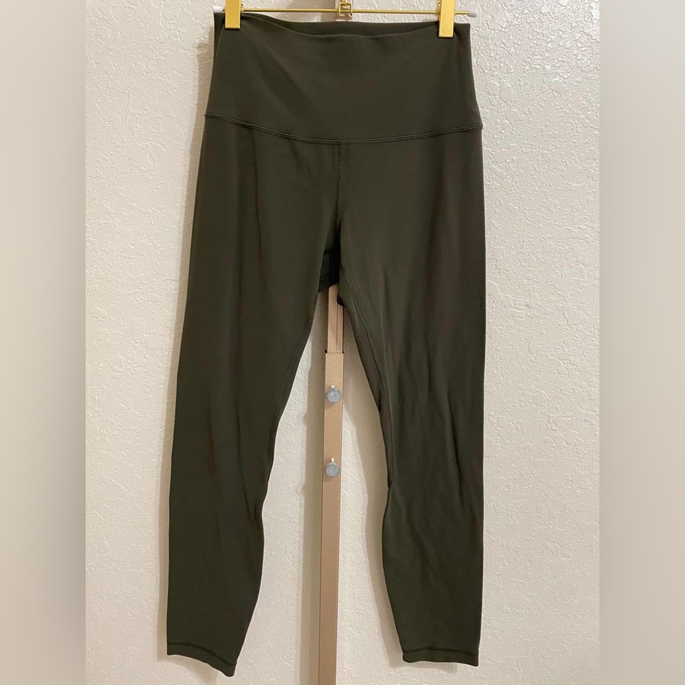 Lululemon Align II High-Rise 25” Leggings Dark Olive Size 6 - Picture 3 of 8